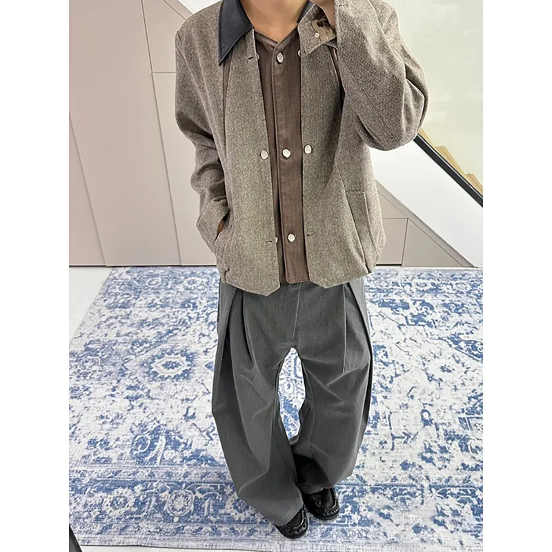 GY.VG Casual Pants Unisex Gray-4