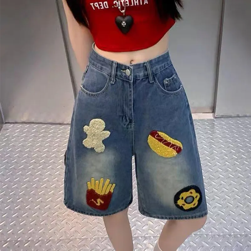 GY.VG Denim Shorts Unisex Blue-3
