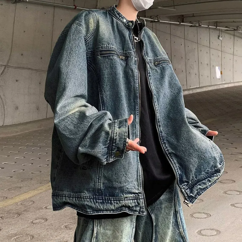 GY.VG Denim Jackets Unisex Blue-6