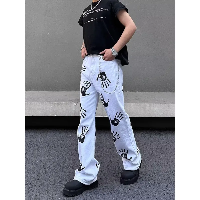 GY.VG Jeans Unisex White-4