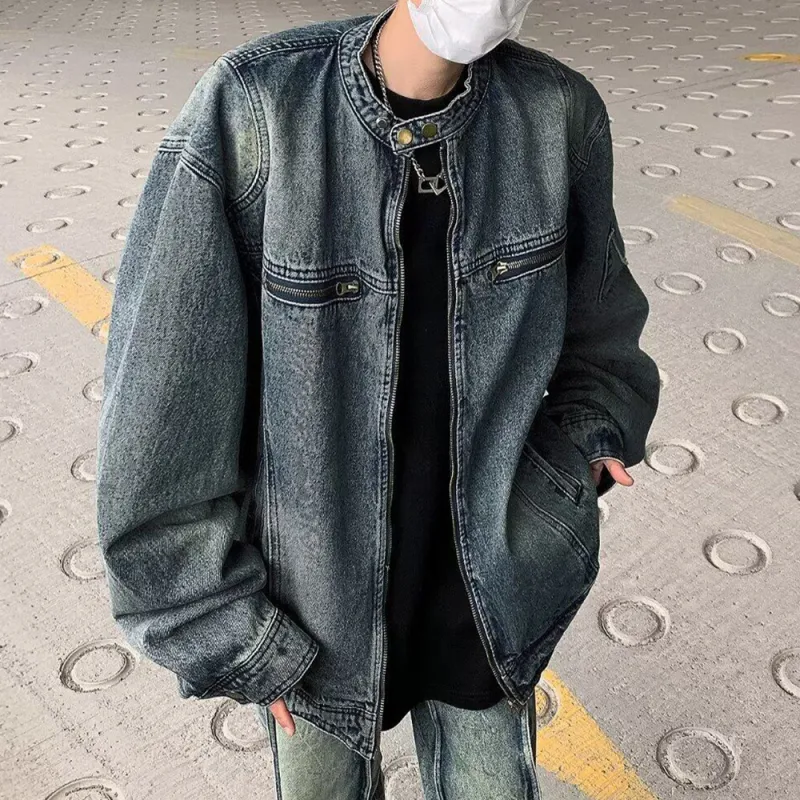 GY.VG Denim Jackets Unisex Blue-5