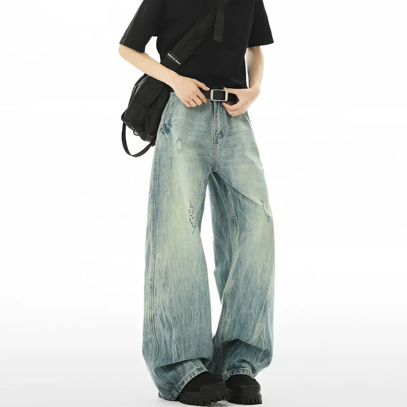 GY.VG Jeans Unisex Vintage Blue-2