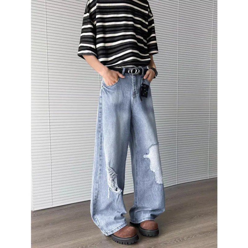 GY.VG Jeans Unisex Light Blue-3