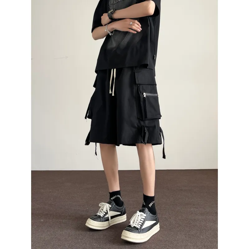 GY.VG Casual Shorts Unisex Black-2