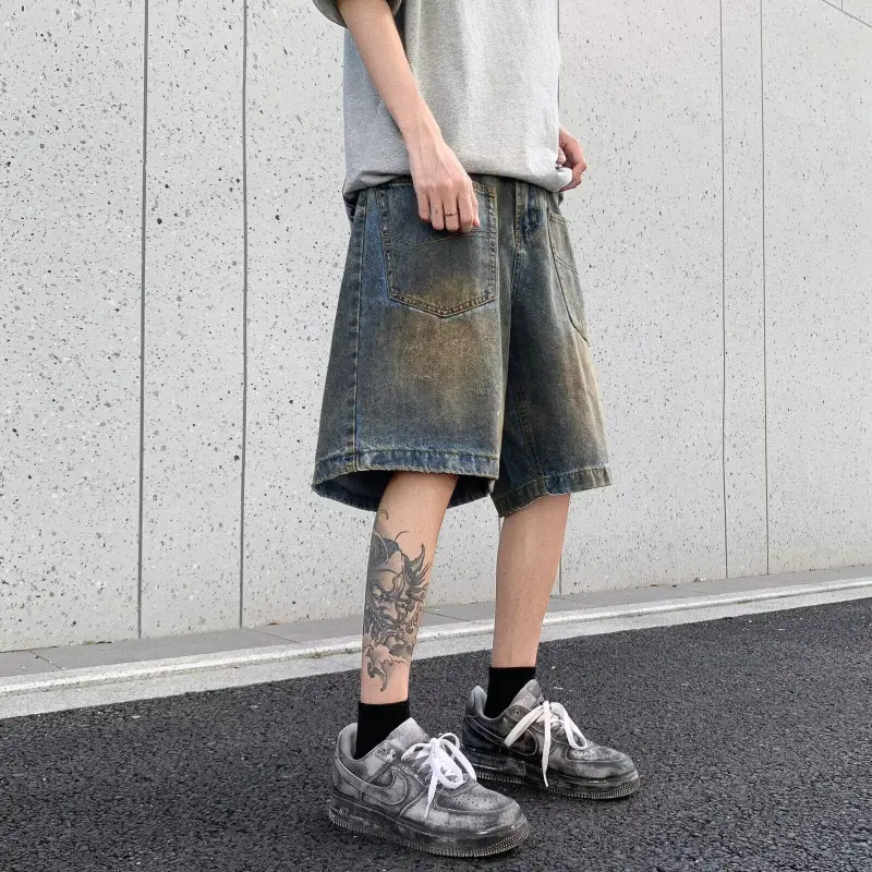 GY.VG Denim Shorts Unisex Blue-3