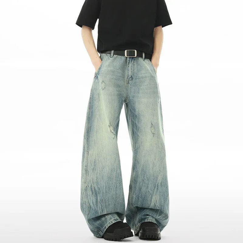 GY.VG Jeans Unisex Vintage Blue-3