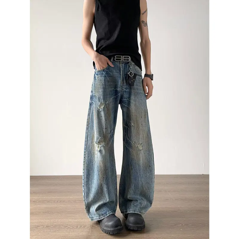 GY.VG Jeans Unisex Blue-4