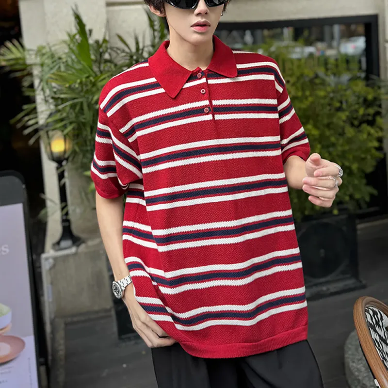 GY.VG Polo Shirts Unisex Red-3