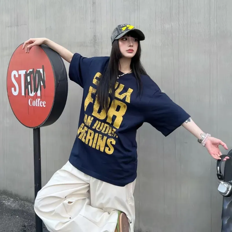 GY.VG T Shirts Unisex Navy Blue-2