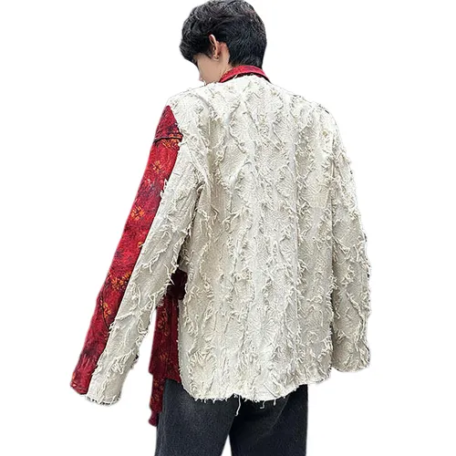 GY.VG Jackets Unisex White & Red