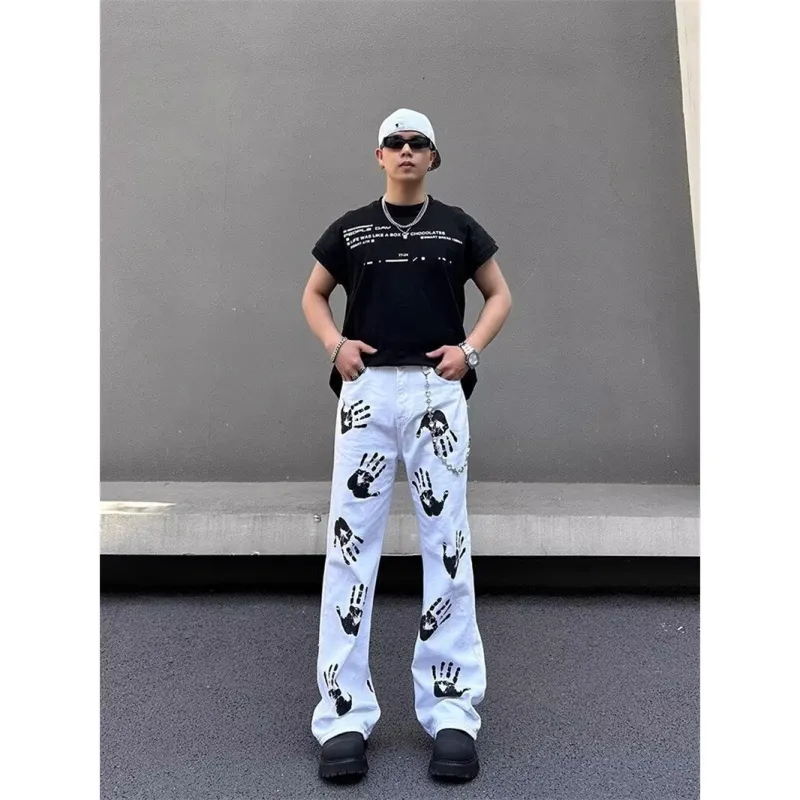 GY.VG Jeans Unisex White-2