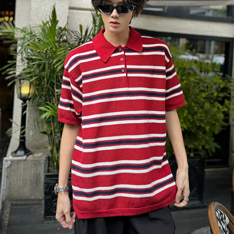 GY.VG Polo Shirts Unisex Red-2