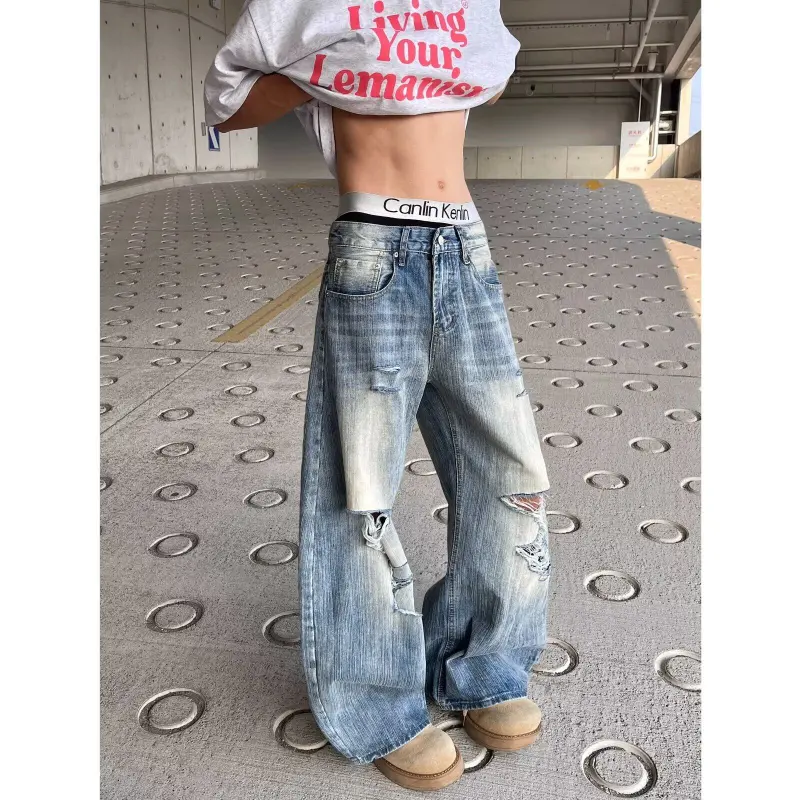 GY.VG Jeans Unisex Blue-3