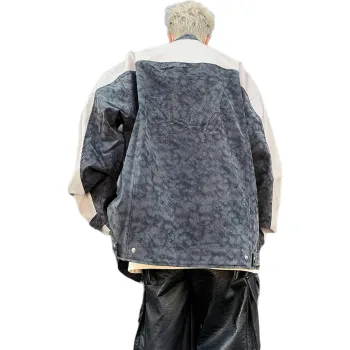 GY.VG Leather Jackets Coats Unisex Gray