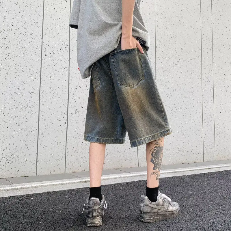 GY.VG Denim Shorts Unisex Blue-2