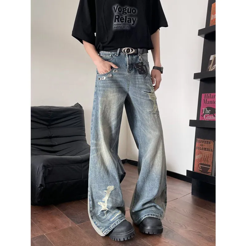 GY.VG Jeans Unisex Blue-3
