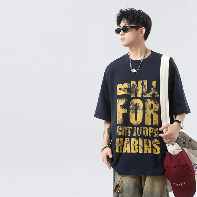 GY.VG T Shirts Unisex Navy Blue-2