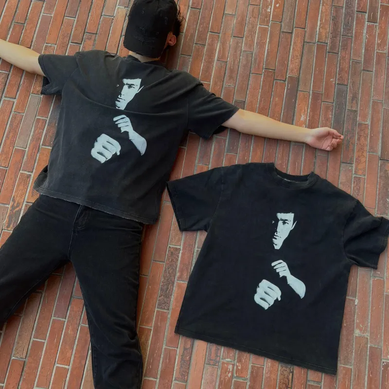 DAND T Shirts Unisex Washed Black-2