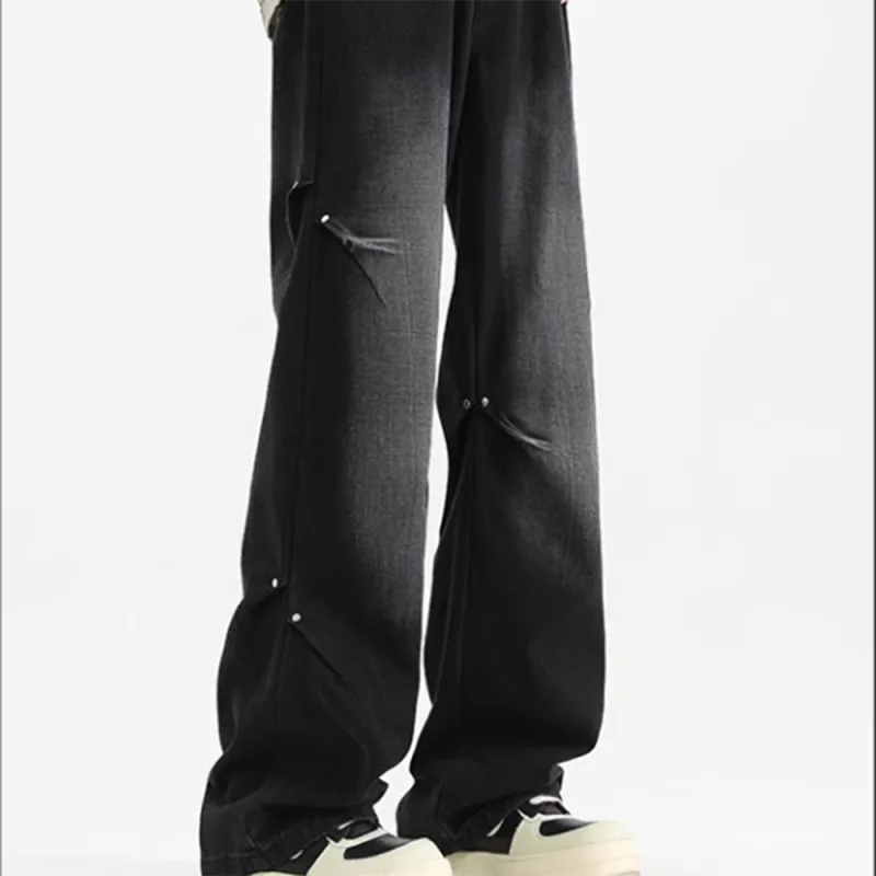 PAINT STAIN Jeans Unisex Dark Purple-67
