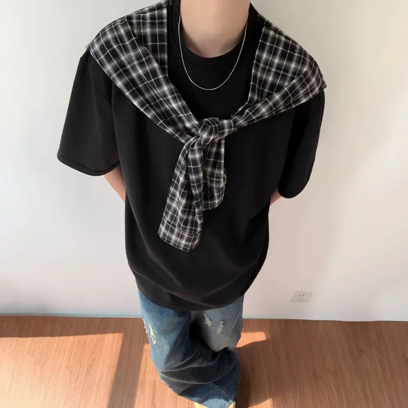 PAINT STAIN T Shirt Unisex Classic Black-4