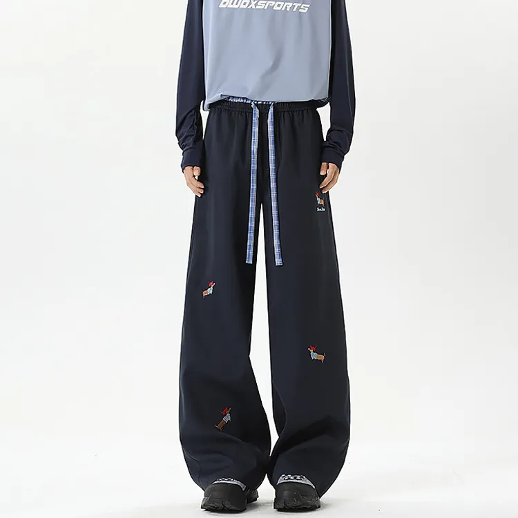 PANDA ADEVIL Teenagers Loose Fit Straight Fit Casual Sports Pants Unisex-11