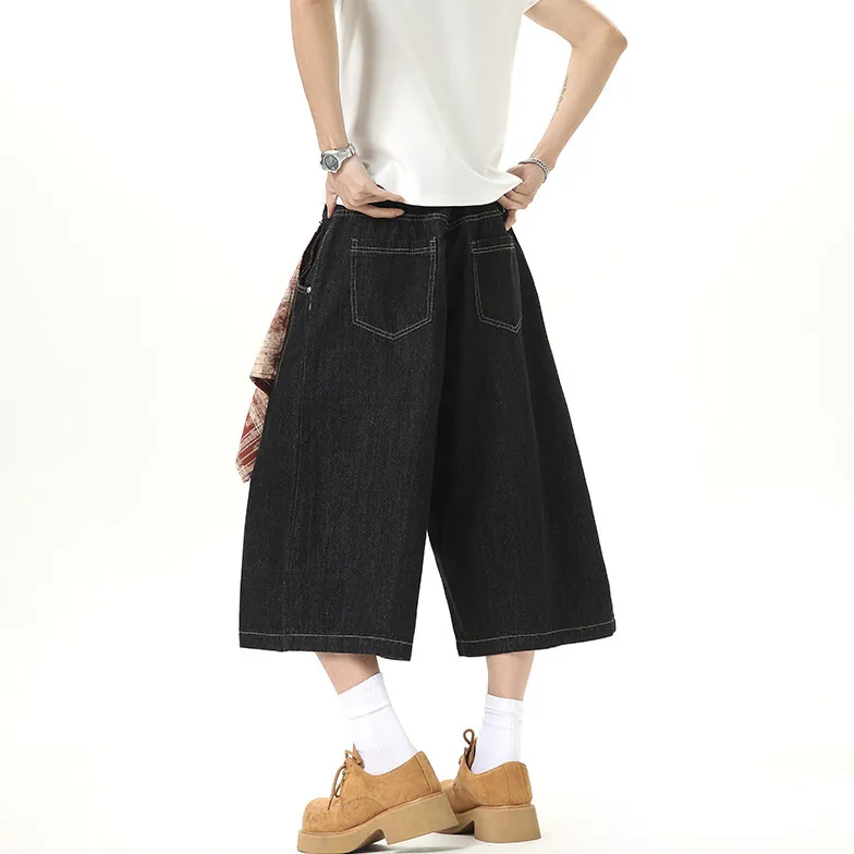 DAND Denim Shorts Unisex Black-1