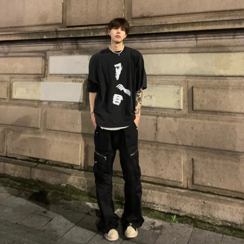 DAND T Shirts Unisex Washed Black-6