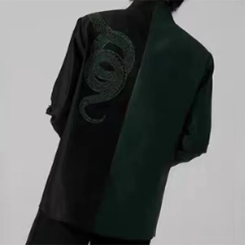 DAND Business Suit Unisex Black Plus Green-1