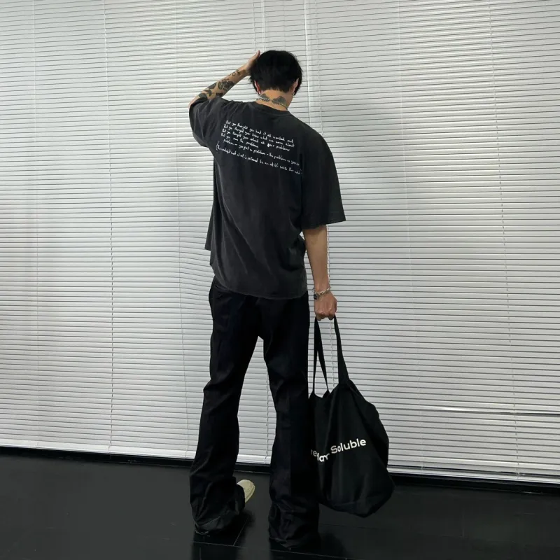 DAND T-Shirts Unisex Washed Black-3