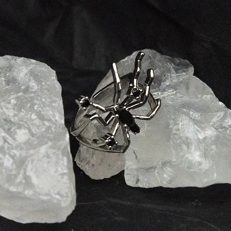 SIMPLE LURE Zircon Rings Unisex-2