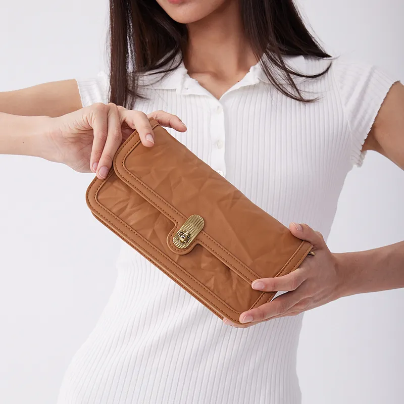 OMI Synthetic Leather Shoulder Bag Crossbody Bag Clutches Regular Women's White/Pink/Black/Brown-6