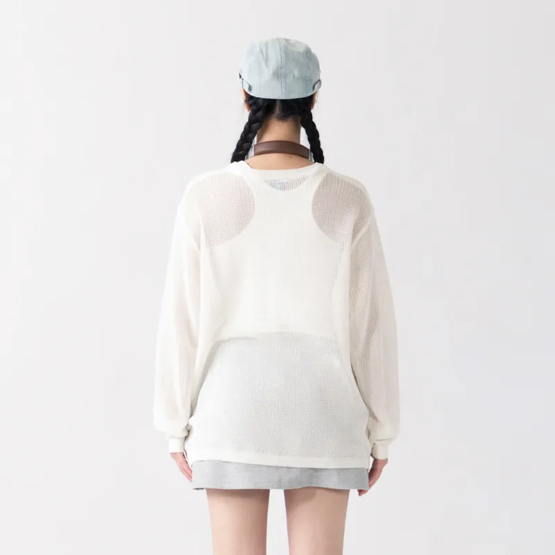 UDBK Knitwear Unisex Ecru[Solo Cover Up]-3