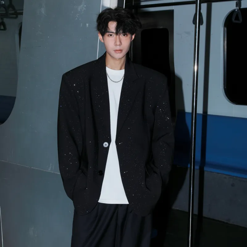 GOOSELIAR Fashion Business Suit Coat Unisex Classic Black-11