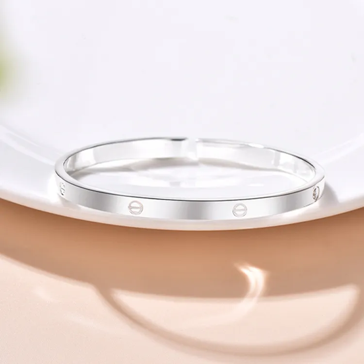Furunlai 999 Fine Silver Bangles Unisex-2