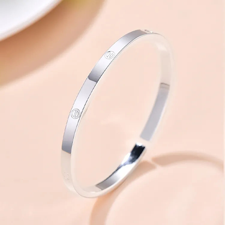 Furunlai 999 Fine Silver Bangles Unisex-1