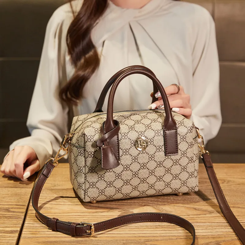 CORALDAISY PU Shoulder Bag Crossbody Bag Handbag Bucket Bag Women's Gray-2