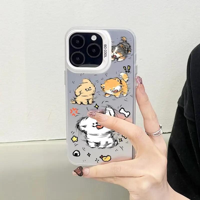 IFKOO Silicone Material Shaking Head Puppy Phone Cases Compatibility With IPhone 16/15/14/13/12/Pro/Max-3