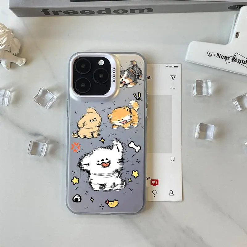 IFKOO Silicone Material Shaking Head Puppy Phone Cases Compatibility With IPhone 16/15/14/13/12/Pro/Max-4