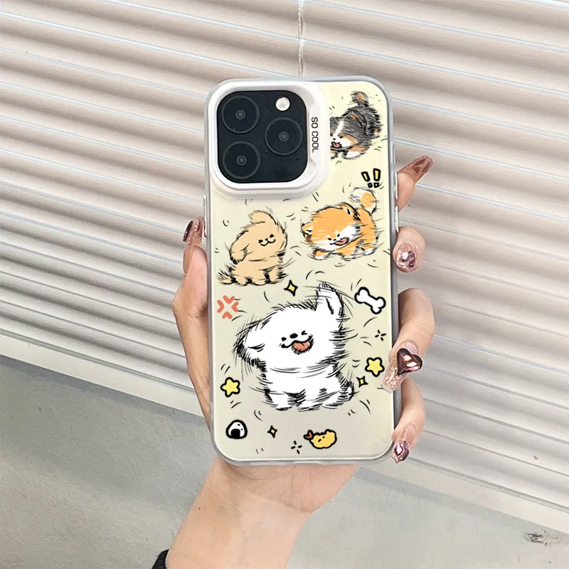 IFKOO Silicone Material Shaking Head Puppy Phone Cases Compatibility With IPhone 16/15/14/13/12/Pro/Max-1