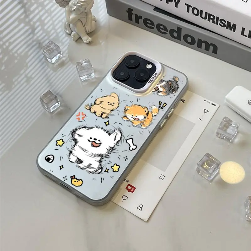 IFKOO Silicone Material Shaking Head Puppy Phone Cases Compatibility With IPhone 16/15/14/13/12/Pro/Max-2
