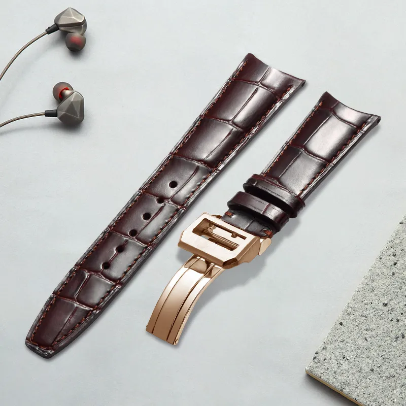 MILANQIAN M&Q Watch Bands Iwc Universal Compatibility 190mm Cowhide Leather Material Unisex-15