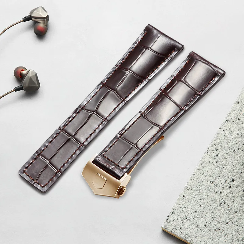 MILANQIAN M&Q Watch Band TAG Heuer Compatibility 204mm Cowhide Leather Material-32