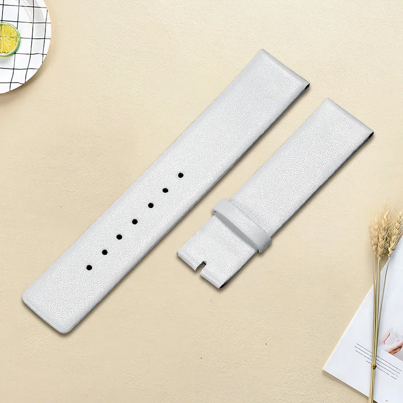 MILANQIAN M&Q Watch Bands CK Compatibility 190mm Cowhide Leather Material Unisex-5