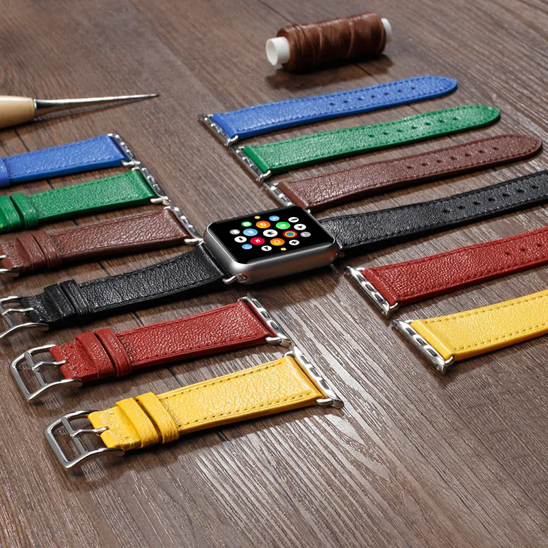 MILANQIAN M&Q Apple Compatibility Watch Band 38 49MM Watch Dial All Genuine Leather Material-24