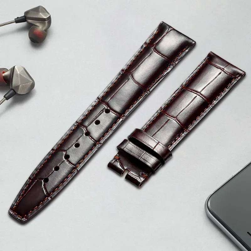 MILANQIAN M&Q Watch Band IWC Compatibility Across Brands 190mm Cowhide Leather Material Unisex-3