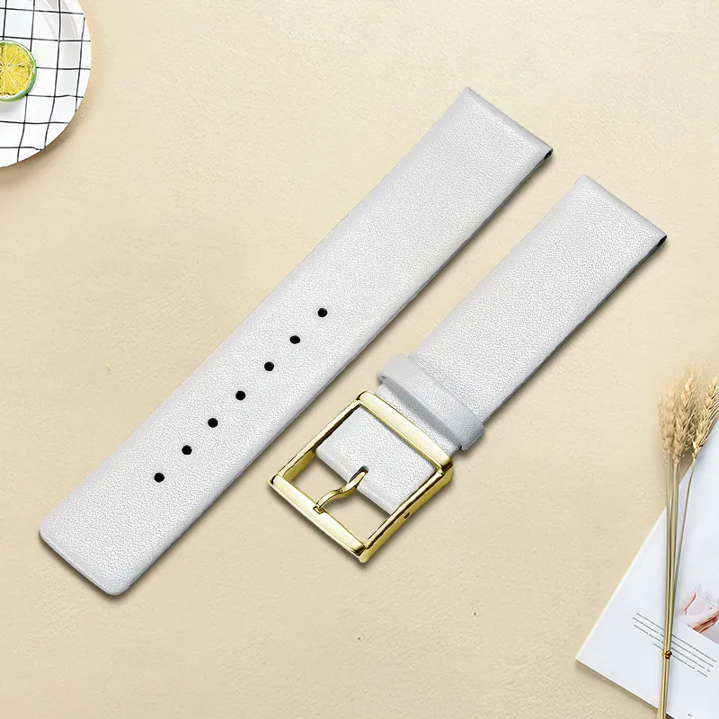 MILANQIAN M&Q Watch Bands CK Compatibility 190mm Cowhide Leather Material Unisex-23