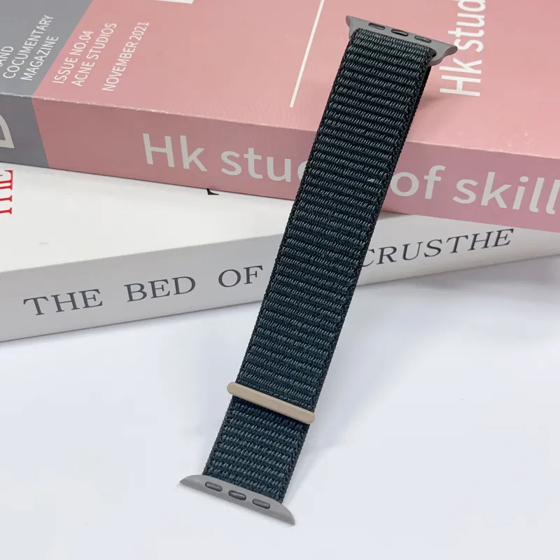 MILANQIAN M&Q Apple Compatibility Watch Band 38 45mm Watch Dial All Nylon Material-3