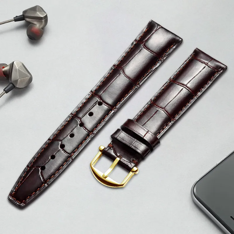 MILANQIAN M&Q Watch Band IWC Compatibility Across Brands 190mm Cowhide Leather Material Unisex-21