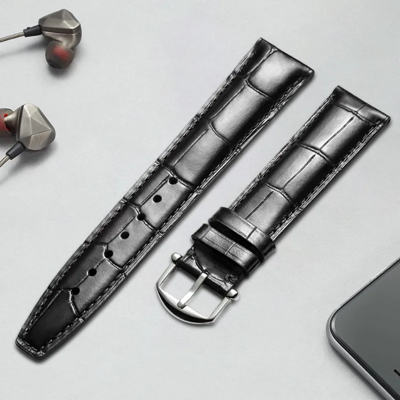 MILANQIAN M&Q Watch Band IWC Compatibility Across Brands 190mm Cowhide Leather Material Unisex-7