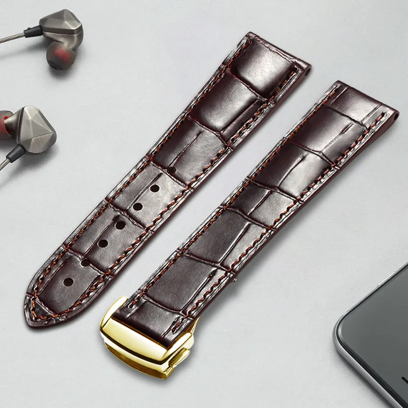 MILANQIAN M&Q Watch Band Omega Compatibility 200mm Cowhide Leather Material Unisex-15